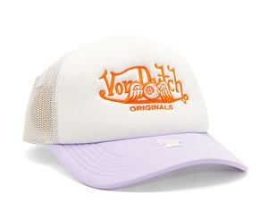 Kšiltovka Von Dutch Trucker Soro Foam Lilac/White