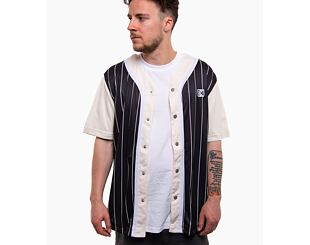 Dres Karl Kani Og Block Pinstripe Baseball Shirt black/off white