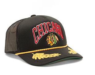 Kšiltovka Mitchell & Ness NHL Gold Leaf Trucker Blackhawks Black