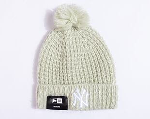 Dámský kulich New Era MLB Womens Cosy Pom Beanie New York Yankees Turqoise / White