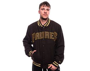 Bunda New Era MLB Patch Varsity Jacket San Diego Padres Cooperstown Brown / White