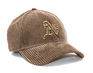 Kšiltovka New Era 9FORTY MLB Wide Cord Oakland Athletics Dark Brown / Bronze