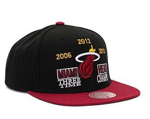 Kšiltovka Mitchell & Ness Nba Champ Is Here Snapback Miami Heat Black