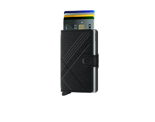 Peněženka Secrid Miniwallet Stitched Linea Black