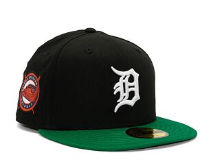Kšiltovka New Era 59FIFTY MLB Team Color Detroit Tigers Cooperstown Black / White / Kelly Green