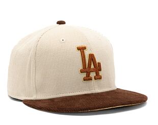 Kšiltovka New Era 59FIFTY MLB Cord Los Angeles Dodgers Stone / Caramel Brown / Pineapple