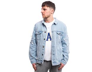 Džínová bunda Karl Kani OG Paintsplatter Denim Trucker Jacket Bleached blue/white