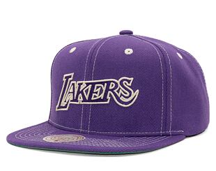 Kšiltovka Mitchell & Ness Contrast Natural Snapback Hwc Los Angeles Lakers Purple