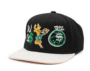 Kšiltovka Adam Wave - Custom Snapback NBA Money Bag 2 - Milwaukee Bucks