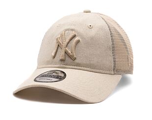 Kšiltovka New Era - MLB Linen 9TWENTY - NY Yankees - Stone