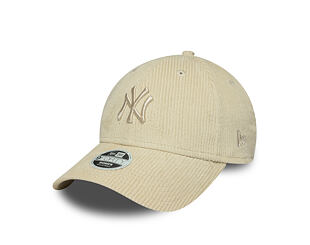 Dámská Kšiltovka New Era - MLB Cord 9FORTY - NY Yankees - Stone