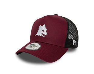 Kšiltovka New Era - Seasonal 9FORTY Trucker - AS Roma - Burgundy