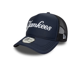 Kšiltovka New Era - MLB Foam Script 9FORTY Trucker - NY Yankees - Navy