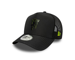 Kšiltovka New Era - Keyline 9FORTY Trucker - Manchester United FC - Black / Upright Yellow