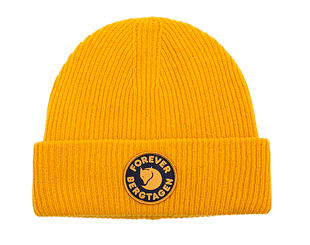 Kulich Fjällräven - Bergtagen Forever Wool Beanie - Mustard Yellow