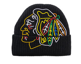Kulich Mitchell & Ness - NHL Line Light Knit - Chicago Blackhawks - Black
