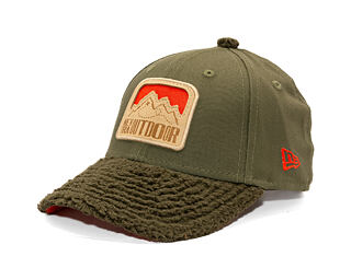 Dětská Kšiltovka New Era - Branded Kids Outdoor 9FORTY - Olive / Orange
