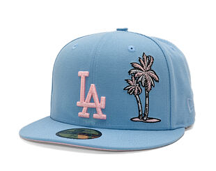Kšiltovka New Era - MLB Palm & Taco 59FIFTY - LA Dodgers - Sky Blue / Pink UV