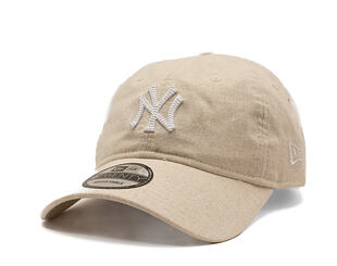Kšiltovka New Era - MLB Linen 9TWENTY - NY Yankees - Stone