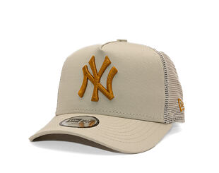 Dětská Kšiltovka New Era - MLB Essential 9FORTY Trucker - NY Yankees - Stone