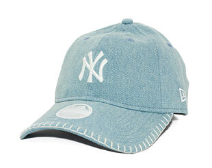 Dámská Kšiltovka New Era - MLB Denim Stitch 9TWENTY - NY Yankees - Pastel Blue