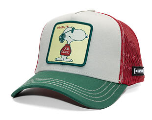 Kšiltovka Capslab - Trucker Peanuts - Cool Joe - White / Red /Green