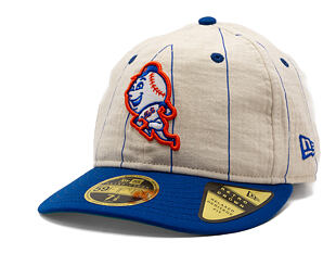 Kšiltovka New Era - MLB Retro Linen Pinstripe 59FIFTY Retro Crown - NY Mets - Team Color