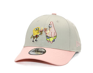 Dětská Kšiltovka New Era - Spongebob 9FORTY - Spongebob - Cream / Pink Lemonade