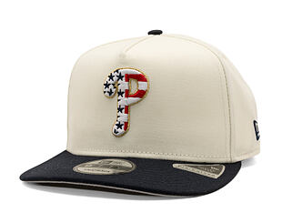 Kšiltovka New Era - MLB "American Flag" 9FIFTY - Philadelphia Phillies - Chrome White