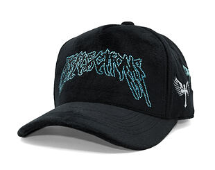 Kšiltovka Reflection Luxury New Angel Cap - Black Baby Blue Script