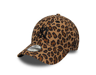 Dětská Kšiltovka New Era - MLB Leopard Cord 9FORTY - NY Yankees - Stone / Black