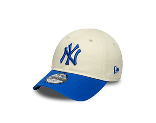 Dětská Kšiltovka New Era - MLB Essential 9FORTY - NY Yankees - Cream / Blue