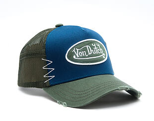 Kšiltovka Von Dutch - Trucker - Patch - Green / Navy