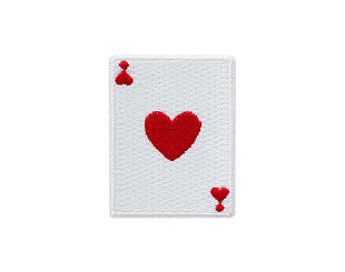 Nažehlovačka Monoquick - Srdcová karta 5,1 x 3,9 cm