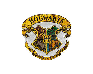 Nažehlovačka Monoquick - Harry Potter Bradavice školní znak 6,3 x 5,7 cm
