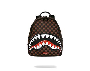 Batoh Sprayground - Sharks In Paris Wtf Bubble Brown Check Savage Backpack