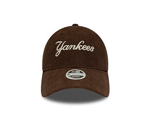 Dámská Kšiltovka New Era - MLB Cord Script 9TWENTY - NY Yankees - Chestnut Brown / Stone