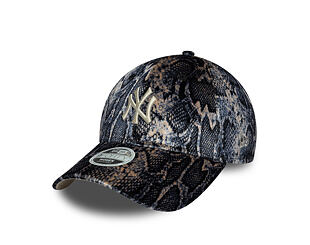 Dámská Kšiltovka New Era - MLB Snake Print 9FORTY - NY Yankees - Black / Blush Pink