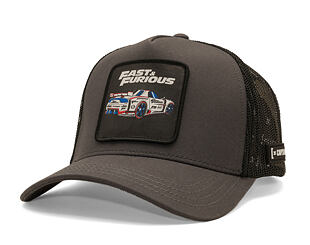Kšiltovka Capslab - Fast & Furious Trucker - Tokyo Drift - Grey / Black
