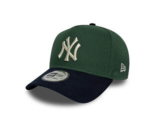 Kšiltovka New Era - MLB Suede Visor 9FORTY A-Frame - NY Yankees - Cilantro Green / Navy