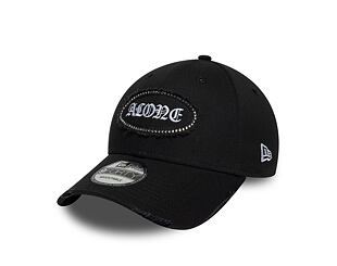 Kšiltovka New Era - Branded Gem Patch Distress 9FORTY - Black