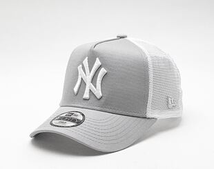Dětská Kšiltovka New Era - MLB Clean 9FORTY Trucker - NY Yankees - Gray / White