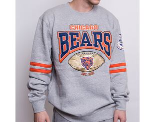 Mikina Mitchell & Ness All Over Print Fleece Crew Chicago Bears Grey Heather