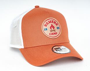 Kšiltovka New Era 9FORTY A-Frame Trucker Camp Patch Rust