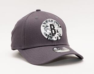 Dětská kšiltovka New Era 9FORTY NBA Wild Camo Brooklyn Nets Grey