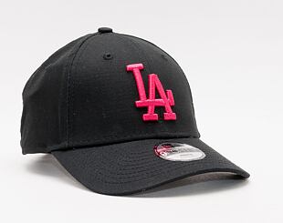 Dětská kšiltovka New Era 9FORTY Kids League Essential Los Angeles Dodgers Strapback Black/Bright Ros