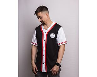 Triko Karl Kani OG Scribble Baseball Shirt black/white/red