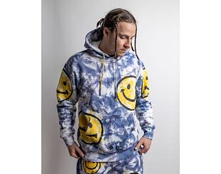 Mikina Market Smiley Sun Dye Yellow/Blue Tie-Die