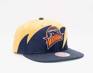 Kšiltovka Mitchell & Ness Sharktooth Snapback Hwc Golden State Warriors Yellow / Blue