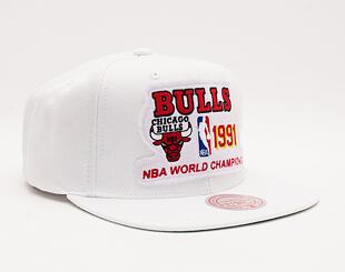 Kšiltovka Mitchell & Ness 91 Bulls Champs Snapback Hwc Chicago Bulls White